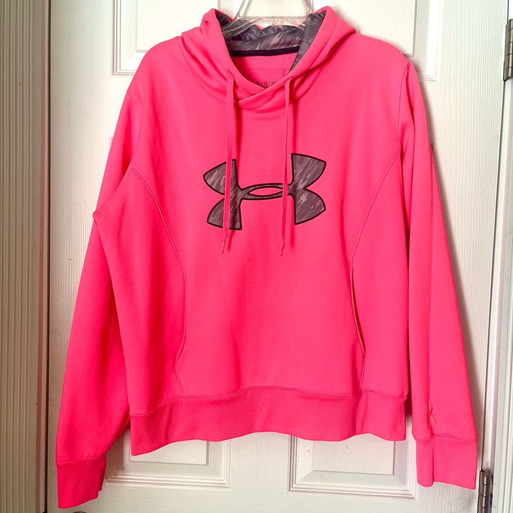 Under Armour breast, cancer awareness, Vibrant Pink ColdGear Hoodie